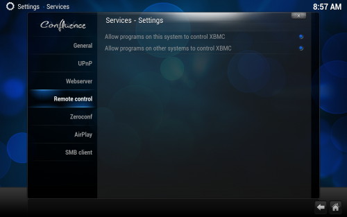 XBMC remote control